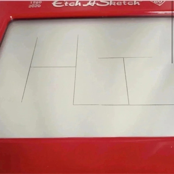 Etch A Sketch Kids 60th Anniversary Series Classic Red Drawing Toy - Picture 3 of 7